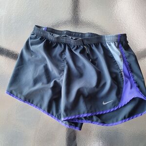 Nike Gray and Purple Athletic Shorts